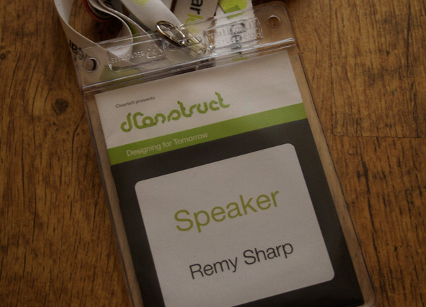 Remy's speaker badge
