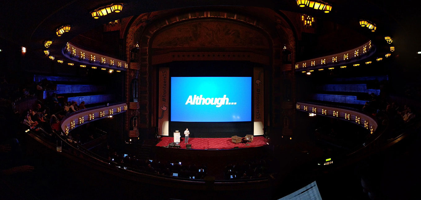 Photo of Remy Sharp speaking at Fronteers