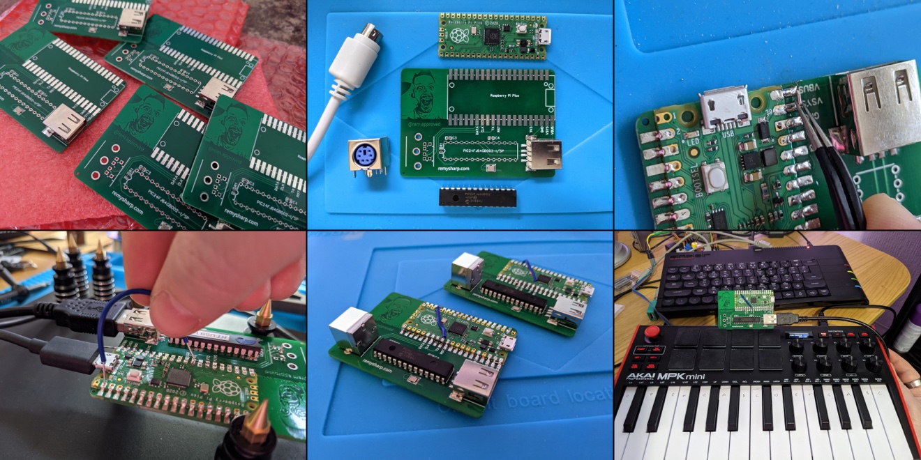 Collage of PCB photos