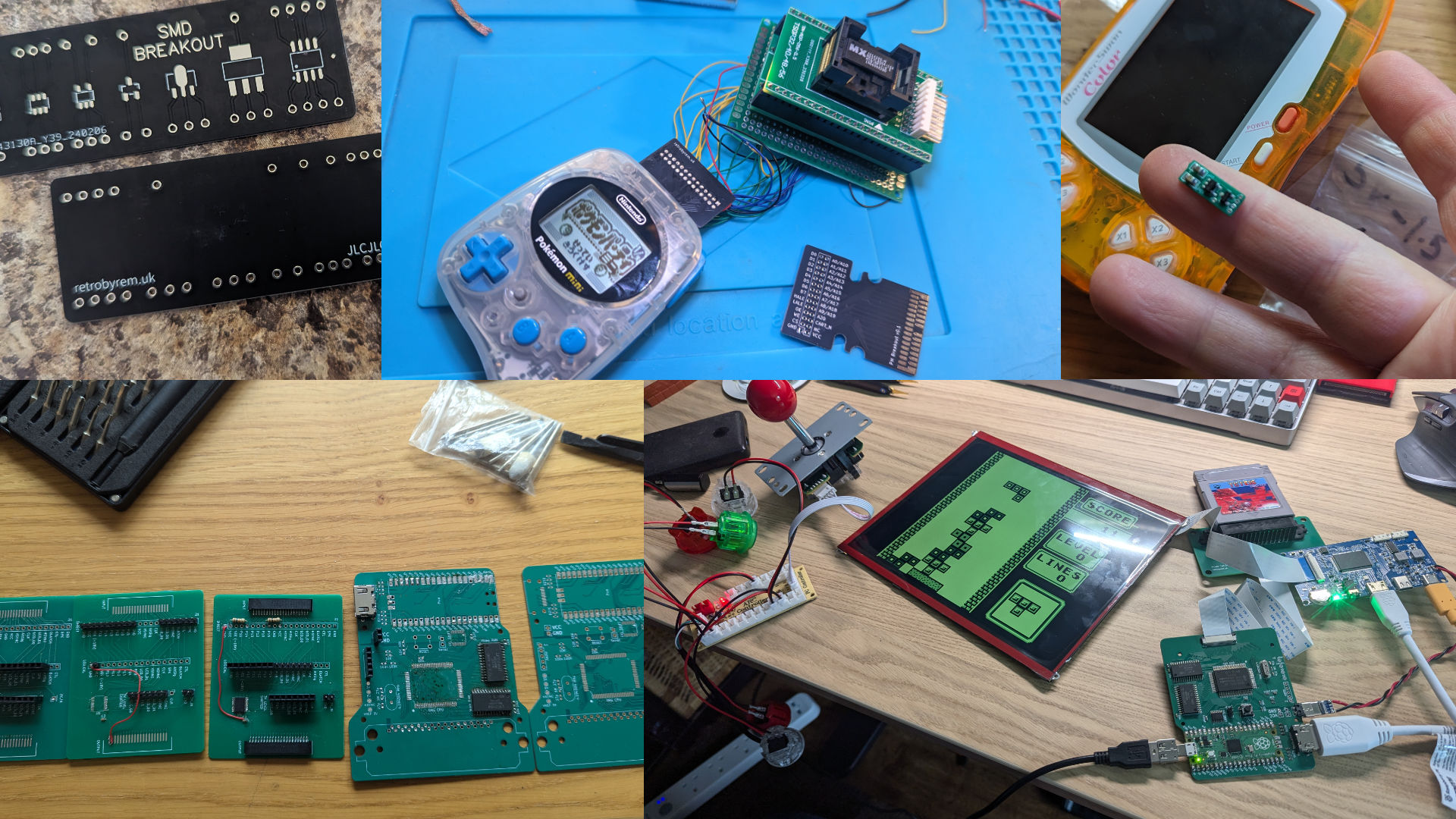 A selection of custom created PCBs