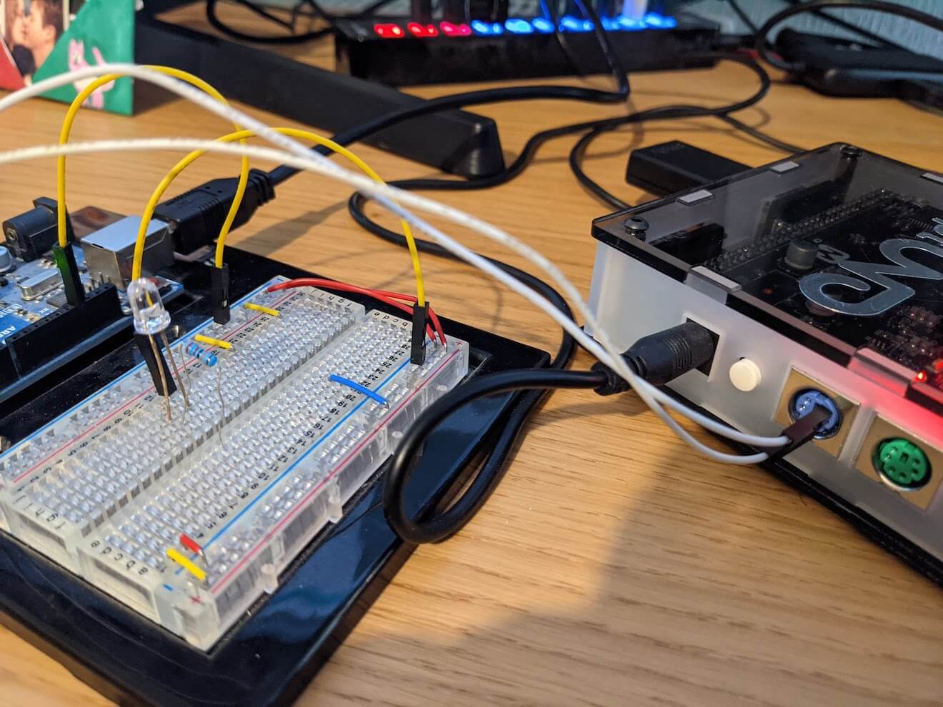 An arduino wired directly into PS/2 ports