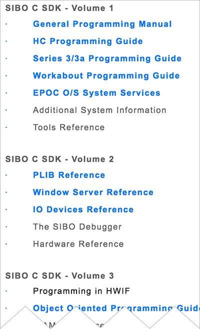 oodles of SDK documents