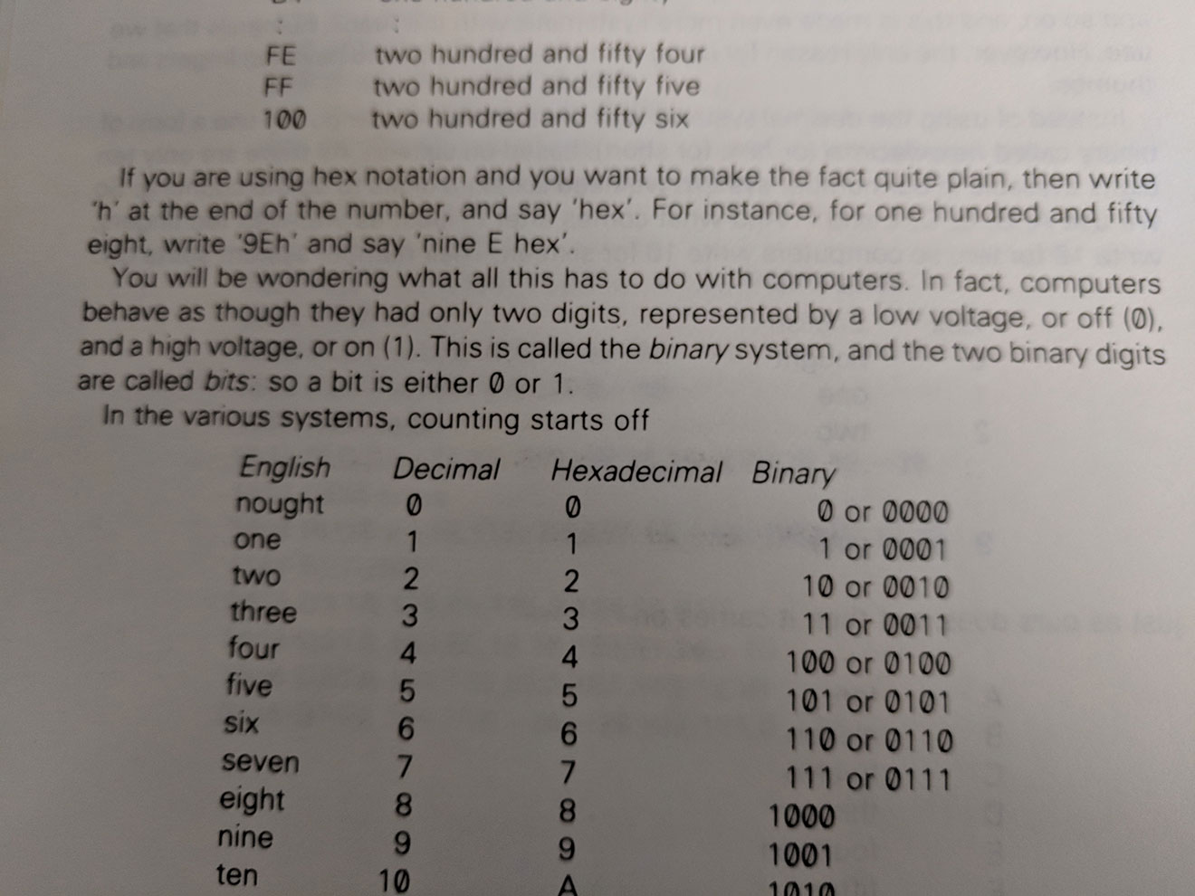 A gentle hand holding explaining hex, how it works and how it's pronounced