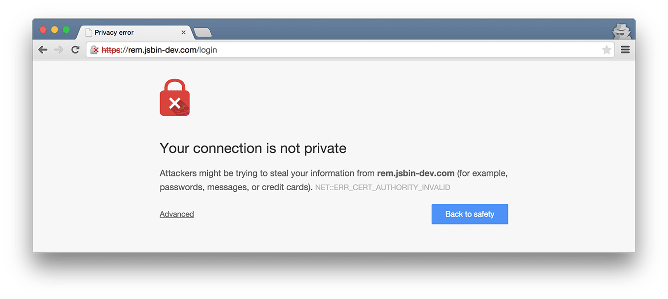 SSL failure